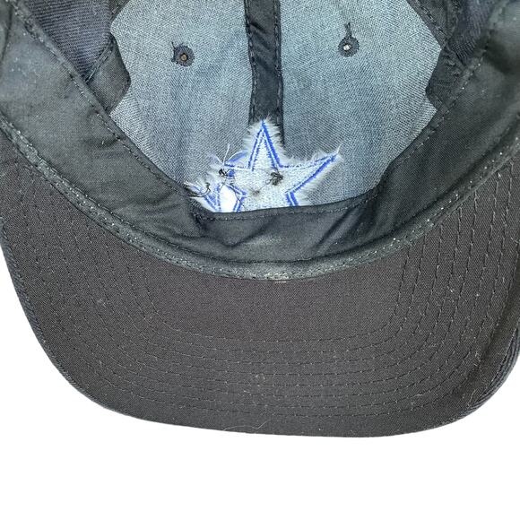 Vintage Dallas Cowboys Suck Hat Blue Star with Bullet Holes NFL Football Yupoong - Picture 6 of 9